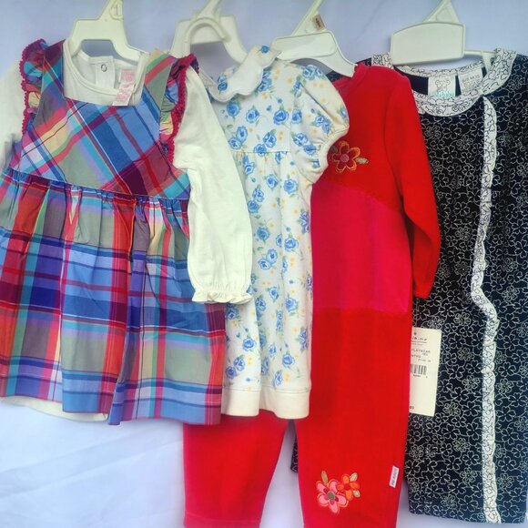 Baby Girl Clothes Bundle, Newborn to 18M– lot of 39pcs, NWT, Dresses, Outfits - Picture 1 of 11